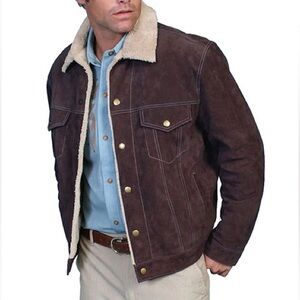 Men’s Brown Suede Scully Jacket